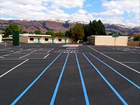 School yard stripes